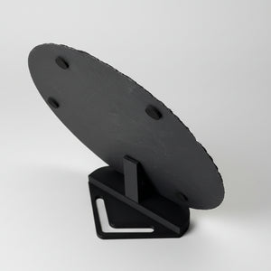 Baksida doptavla i skiffer med bordsställ