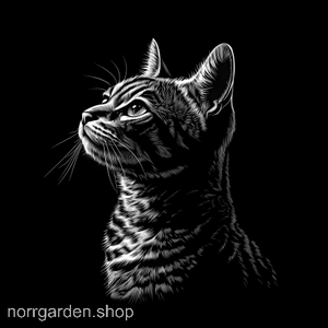 Skifferbricka med lasergravyr av en Bengal 3 - personlig present för kattägare