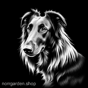 Personlig present i skiffer med graverad Borzoi – en favorit bland hundälskare