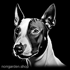 Underlägg i skiffersten med gravyr av Bullterrier – för dig som älskar hundar