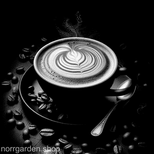 Personligt graverat skifferunderlägg med cappuccino med latte art – rustik känsla för varje tillfälle