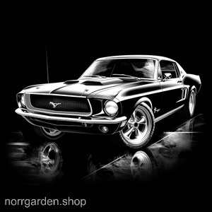 Underlägg i skiffer med motiv av en muskelbil – en klassisk present för bilentusiaster