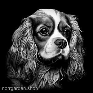 Underlägg i återvunnet skiffer med gravyr av Cavalier King Charles – för dig som älskar hundar