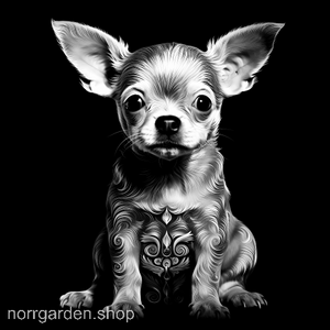 Underlägg i skiffer med gravyr av Chihuahua – för dig som älskar hundar