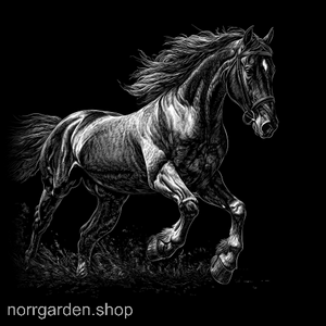 Skifferunderlägg med handgraverad Cob – älskad av hästvänner