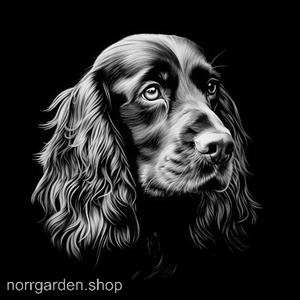 Personlig present i skiffer med graverad Cocker Spaniel – en favorit bland hundälskare