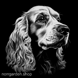 Personlig present i skiffer med graverad Cocker Spaniel – en favorit bland hundälskare