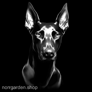 Graverat skifferunderlägg med Doberman – personlig gåva till hundvännen i ditt liv