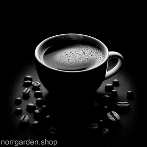 Personligt graverat skifferunderlägg med espressokopp med kaffebönor – rustik känsla för varje tillfälle