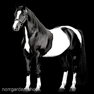 Skifferunderlägg med handgraverad Fläckig saddlebred – älskad av hästvänner