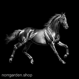 Lasergraverad skifferbricka med Fullblod – stilfull presentidé för ridintresserade