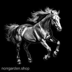 Lasergraverad skifferbricka med Haflinger – stilfull presentidé för ridintresserade