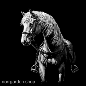 Underlägg i skiffer med gravyr av en Haflinger – perfekt present till hästälskare