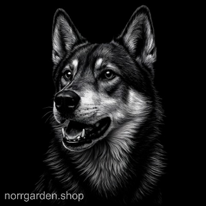 Graverat skifferunderlägg med Jämthund – personlig gåva till hundvännen i ditt liv