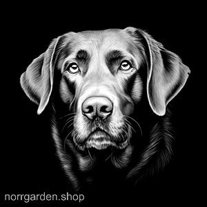 Handgjort skifferunderlägg med Labrador Retriever – stilfull present till hundfantaster