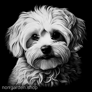 Underlägg i skiffer med graverad Maltese – en stilren present för hundälskare