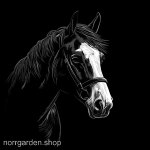 Lasergraverad skifferbricka med Paint horse – stilfull presentidé för ridintresserade