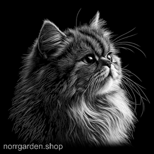 Kattmotiv i skiffer - handgjort underlägg med Perser för dig som älskar katter