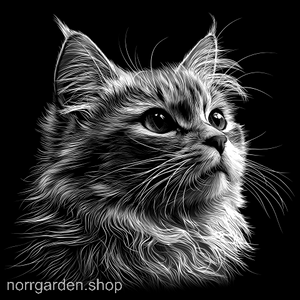 Graverat skifferunderlägg med Ragdoll - unik heminredning för kattfantasten