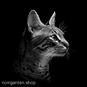 Personligt skifferunderlägg med motiv av Savannah - perfekt present till kattvän