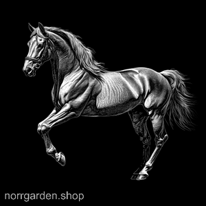 Underlägg i skiffer med gravyr av en Standardbred – perfekt present till hästälskare