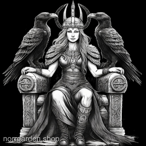 Vikingamotiv: viking på tron – graverat på återvunnet skiffer