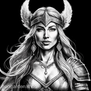 Personligt underlägg i skiffer med vikingakvinna med krona – stilren nordisk design