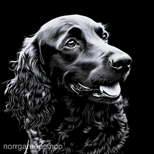 Handgjort skifferunderlägg med Wachtelhund – stilfull present till hundfantaster