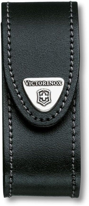 Läderfodral till Victorinox Huntsman med bältesögla och kardborrestängning