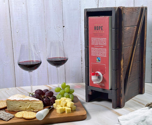 Vinboxhållare